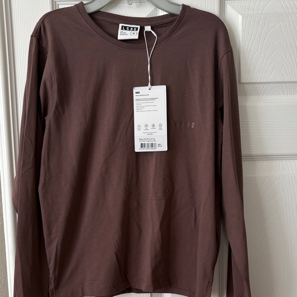 NWT LSKD Pima Flex Long Sleeve Tee